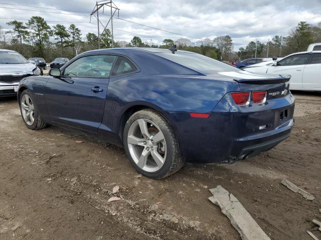 2G1FB1ED2B9141420 - 2011 CHEVROLET CAMARO LT BLUE photo 2