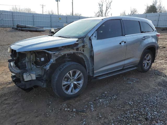 5TDKKRFH4ES034189 - 2014 TOYOTA HIGHLANDER XLE GRAY photo 1