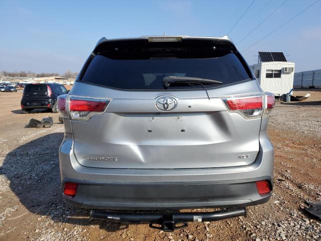 5TDKKRFH4ES034189 - 2014 TOYOTA HIGHLANDER XLE GRAY photo 6