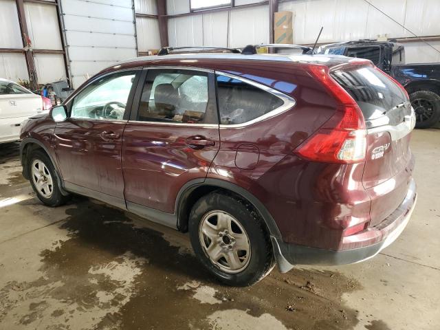 2HKRM4H51FH103278 - 2015 HONDA CR-V EX BURGUNDY photo 2