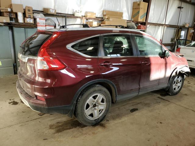 2HKRM4H51FH103278 - 2015 HONDA CR-V EX BURGUNDY photo 3