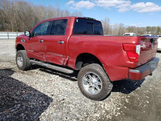 1N6AA1E54HN554407 - 2017 NISSAN TITAN SV BURGUNDY photo 2