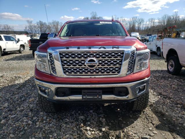 1N6AA1E54HN554407 - 2017 NISSAN TITAN SV BURGUNDY photo 5