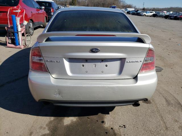 4S3BL626567213630 - 2006 SUBARU LEGACY 2.5I LIMITED SILVER photo 6