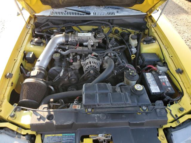 1FAFP45X24F160313 - 2004 FORD MUSTANG GT YELLOW photo 11