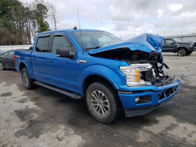 1FTEW1EP9KKF23203 - 2019 FORD F150 SUPERCREW BLUE photo 4