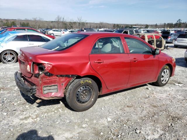 2T1BU4EEXAC418579 - 2010 TOYOTA COROLLA BASE RED photo 3