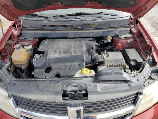 3D4GG67V39T169415 - 2009 DODGE JOURNEY R/T RED photo 12