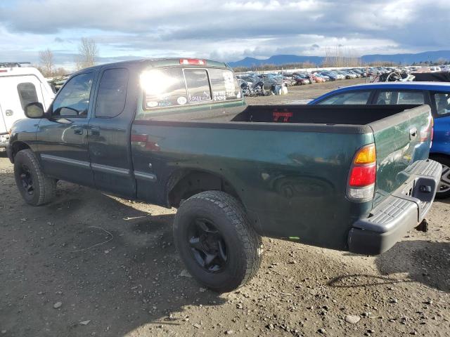 5TBBT441XYS053025 - 2000 TOYOTA TUNDRA ACCESS CAB GREEN photo 2