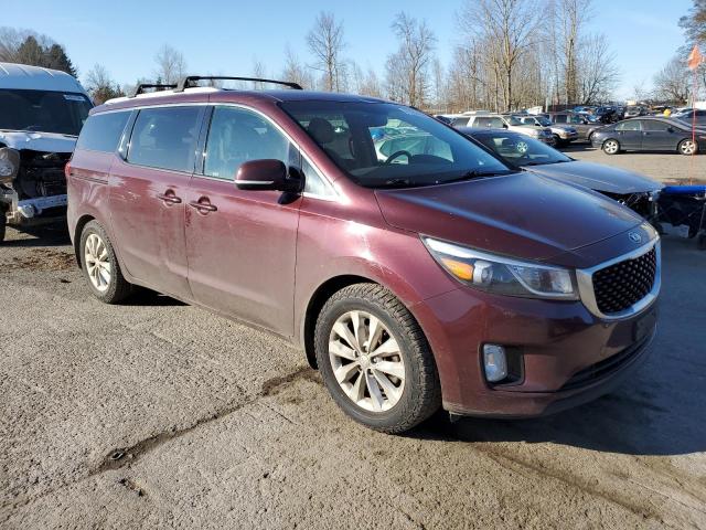 KNDMC5C16G6187486 - 2016 KIA SEDONA EX MAROON photo 4