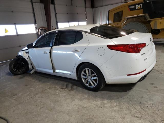 KNAGM4A72D5338866 - 2013 KIA OPTIMA LX WHITE photo 2