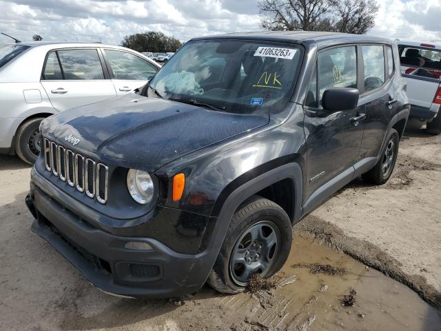 ZACCJBAB0HPG05566 - 2017 JEEP RENEGADE SPORT BLACK photo 1