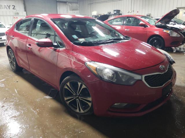 KNAFX4A84E5083845 - 2014 KIA FORTE EX RED photo 4