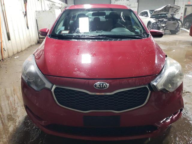 KNAFX4A84E5083845 - 2014 KIA FORTE EX RED photo 5