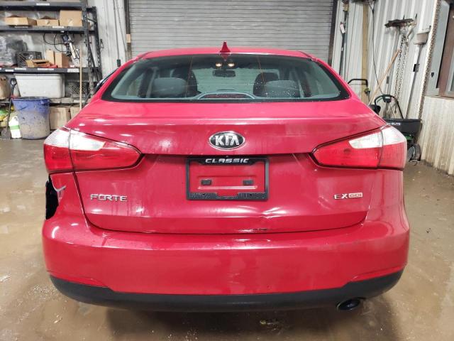 KNAFX4A84E5083845 - 2014 KIA FORTE EX RED photo 6