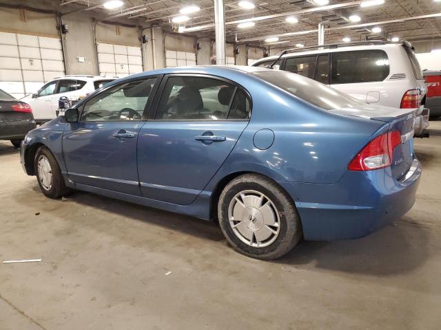 JHMFA36299S012634 - 2009 HONDA CIVIC HYBRID BLUE photo 2