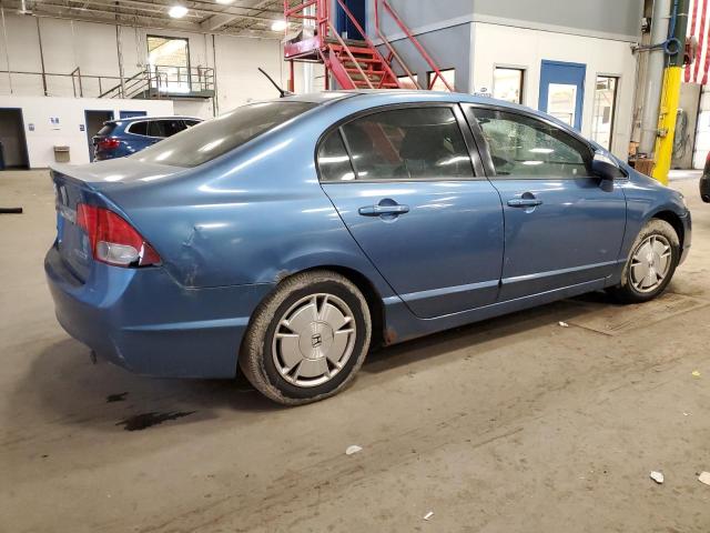 JHMFA36299S012634 - 2009 HONDA CIVIC HYBRID BLUE photo 3