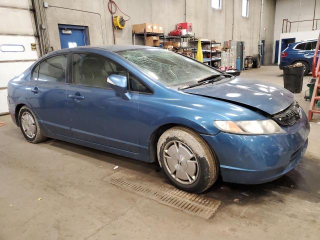 JHMFA36299S012634 - 2009 HONDA CIVIC HYBRID BLUE photo 4