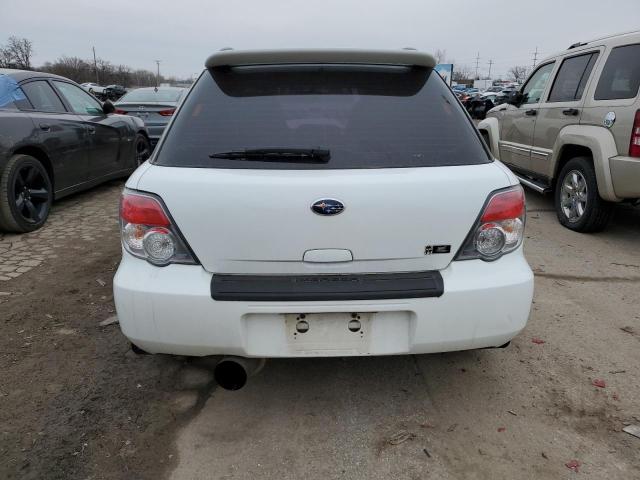 JF1GG79676G803291 - 2006 SUBARU IMPREZA WRX SPORT WHITE photo 6