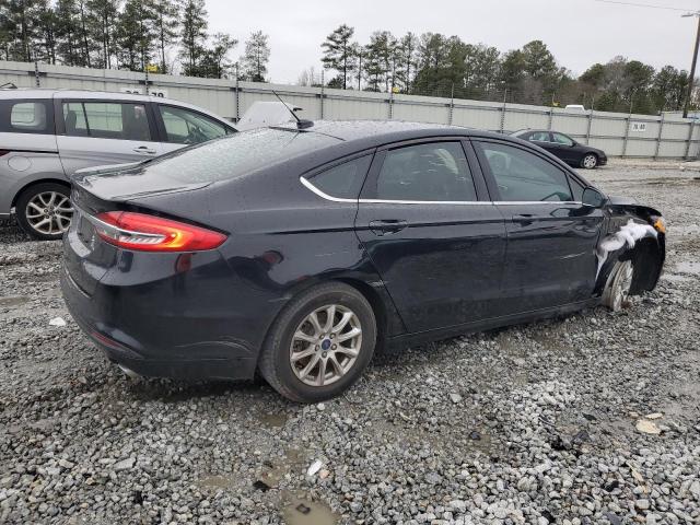 3FA6P0G79JR183530 - 2018 FORD FUSION S BLACK photo 3