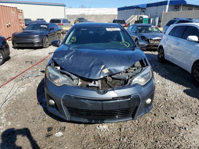 2T1BURHE0EC186556 - 2014 TOYOTA COROLLA L GRAY photo 5