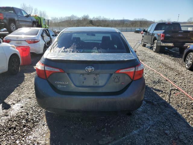 2T1BURHE0EC186556 - 2014 TOYOTA COROLLA L GRAY photo 6