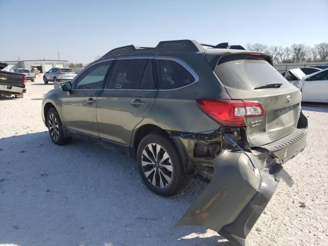 4S4BSENC5H3344898 - 2017 SUBARU OUTBACK 3.6R LIMITED GREEN photo 2