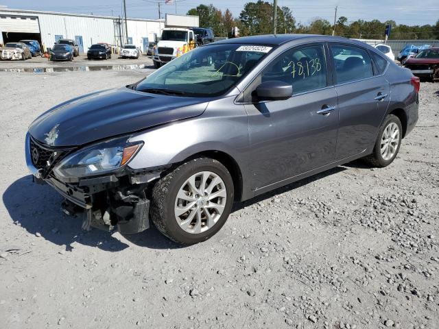 3N1AB7APXKY428477 - 2019 NISSAN SENTRA S SILVER photo 1