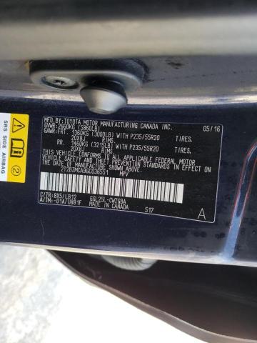 2T2BZMCA9GC036551 - 2016 LEXUS RX 350 BASE BLUE photo 12