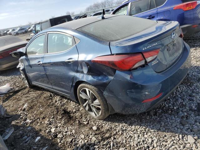 KMHDH4AE9FU456068 - 2015 HYUNDAI ELANTRA SE BLUE photo 2