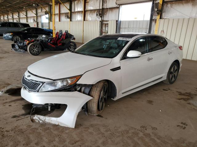 KNAGM4AD8B5002268 - 2011 KIA OPTIMA HYBRID WHITE photo 1