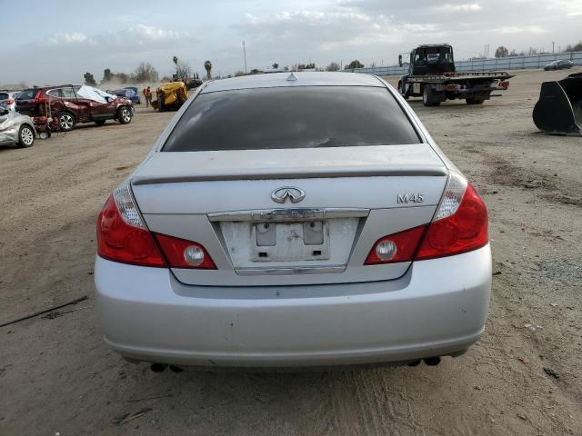 JNKBY01E86M204847 - 2006 INFINITI M45 SILVER photo 6