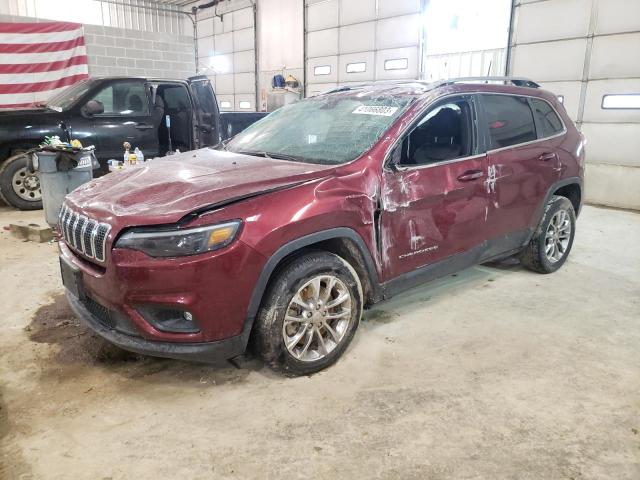 1C4PJLLB6KD297541 - 2019 JEEP CHEROKEE LATITUDE PLUS BURGUNDY photo 1