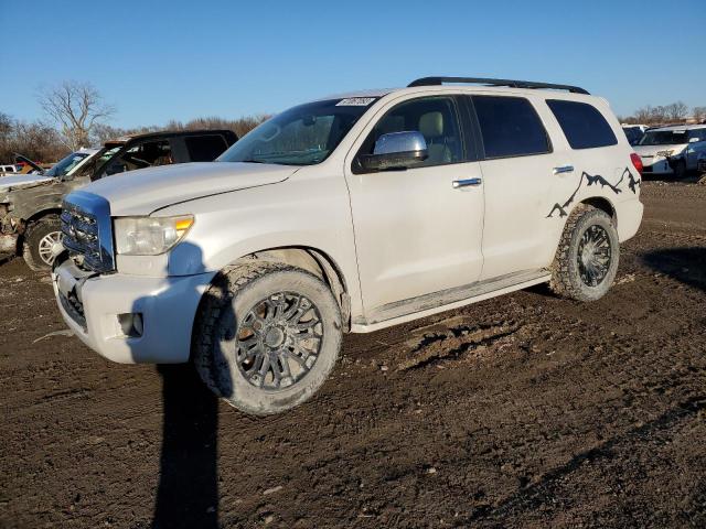 5TDBY67A58S018490 - 2008 TOYOTA SEQUOIA PLATINUM WHITE photo 1