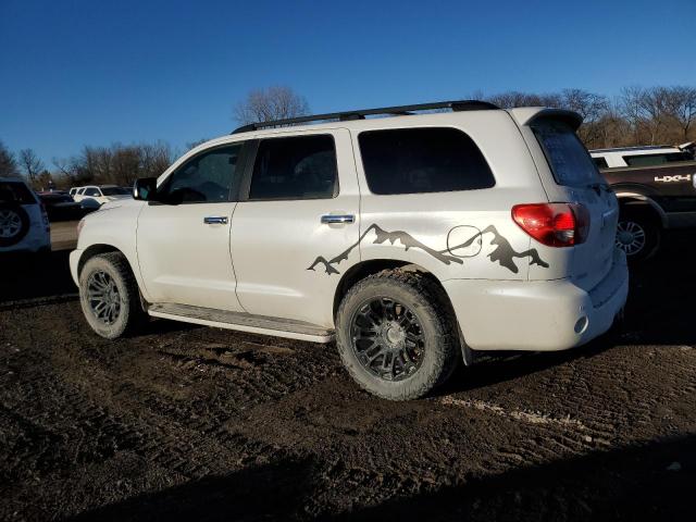 5TDBY67A58S018490 - 2008 TOYOTA SEQUOIA PLATINUM WHITE photo 2