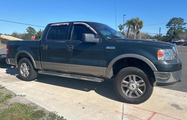 1FTPW14544KD46801 - 2004 FORD F150 SUPERCREW GREEN photo 1