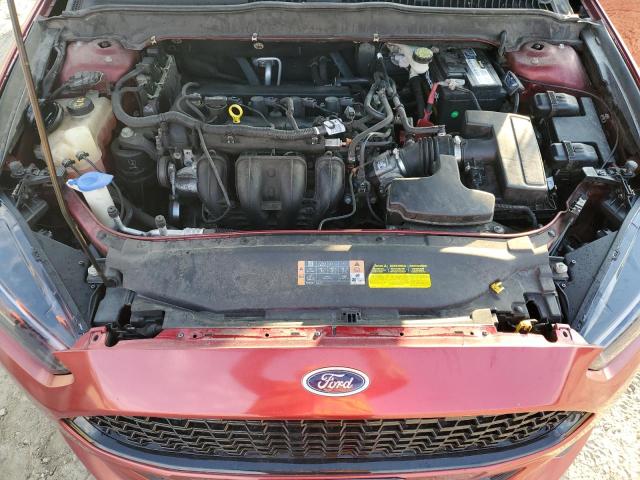 3FA6P0H70DR160284 - 2013 FORD FUSION SE RED photo 11