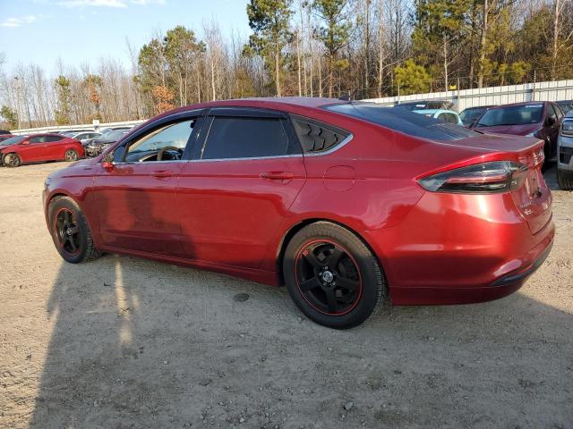 3FA6P0H70DR160284 - 2013 FORD FUSION SE RED photo 2