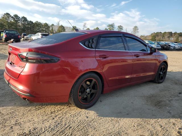 3FA6P0H70DR160284 - 2013 FORD FUSION SE RED photo 3