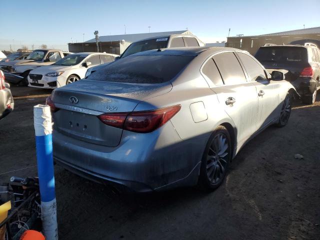 JN1EV7AR0KM551993 - 2019 INFINITI Q50 LUXE SILVER photo 3