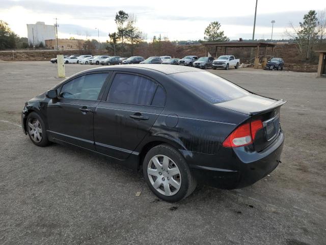 2HGFA1F57BH506991 - 2011 HONDA CIVIC LX BLACK photo 2