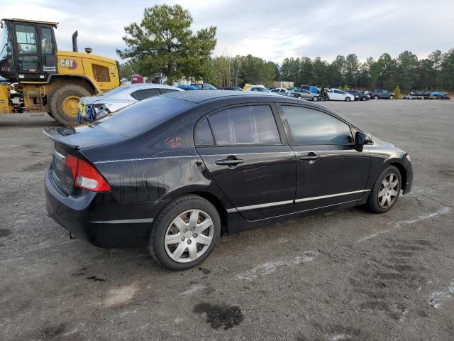 2HGFA1F57BH506991 - 2011 HONDA CIVIC LX BLACK photo 3