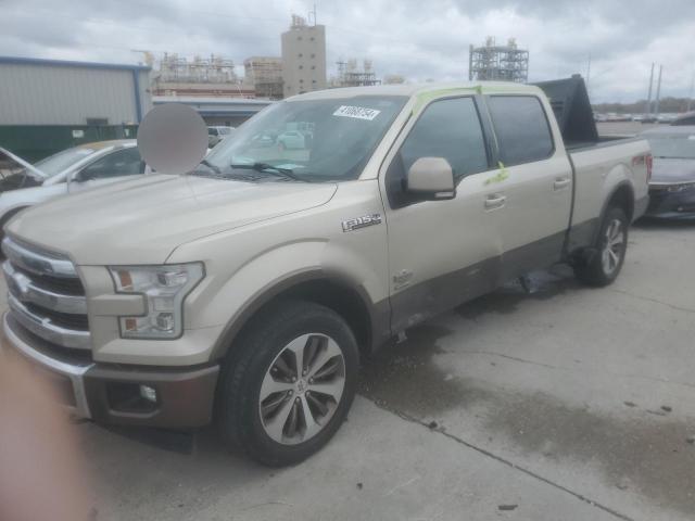 1FTFW1EG7HFC88502 - 2017 FORD F150 SUPERCREW TAN photo 1