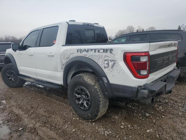 1FTFW1RG2NFA83434 - 2022 FORD F150 RAPTOR WHITE photo 2