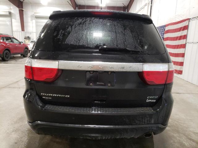 1C4RDJDG7CC120423 - 2012 DODGE DURANGO CREW BLACK photo 6