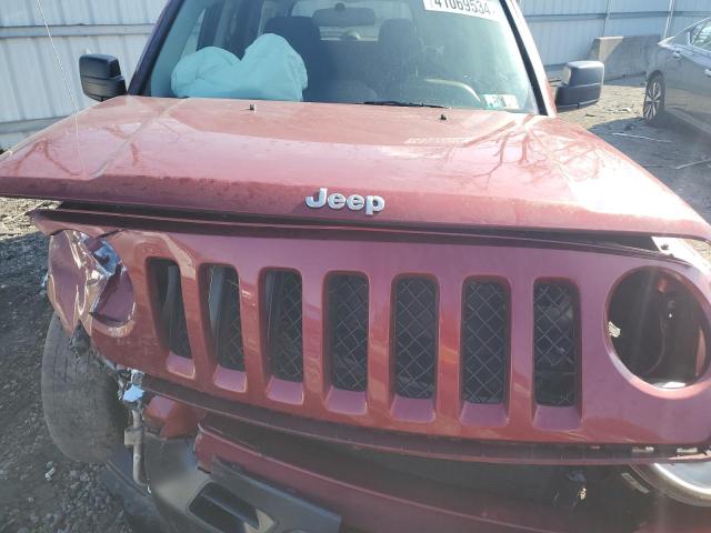 1C4NJRFB0FD176922 - 2015 JEEP PATRIOT LATITUDE MAROON photo 12