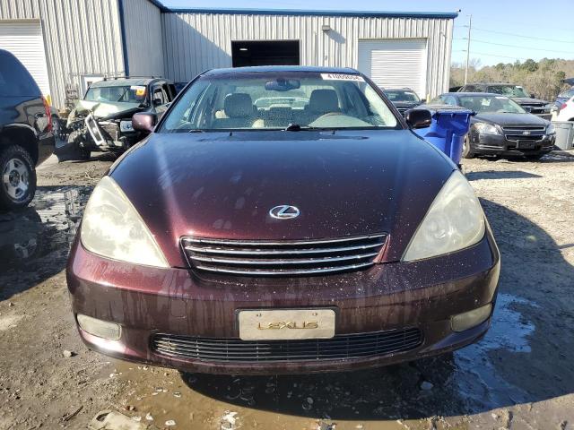 JTHBF30G920039807 - 2002 LEXUS ES 300 BURGUNDY photo 5