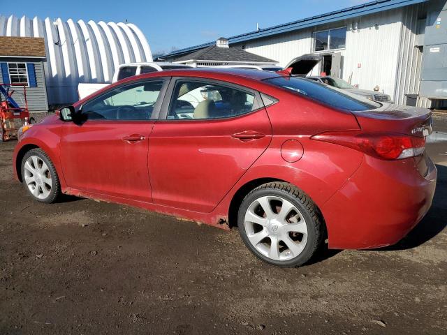 KMHDH4AE8CU225903 - 2012 HYUNDAI ELANTRA GLS RED photo 2