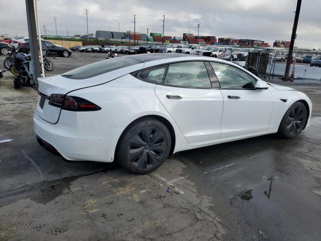 5YJSA1E55NF491254 - 2022 TESLA MODEL S თეთრი ფოტო 3
