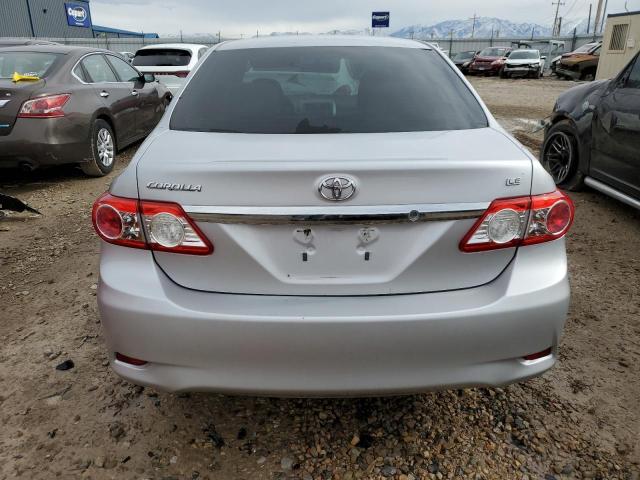 2T1BU4EE4BC548925 - 2011 TOYOTA COROLLA BASE SILVER photo 6